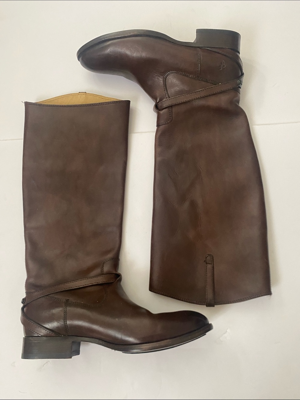 Frye Tall Brown Leather Riding Boots